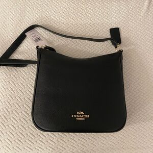 Black crossbody Coach purse